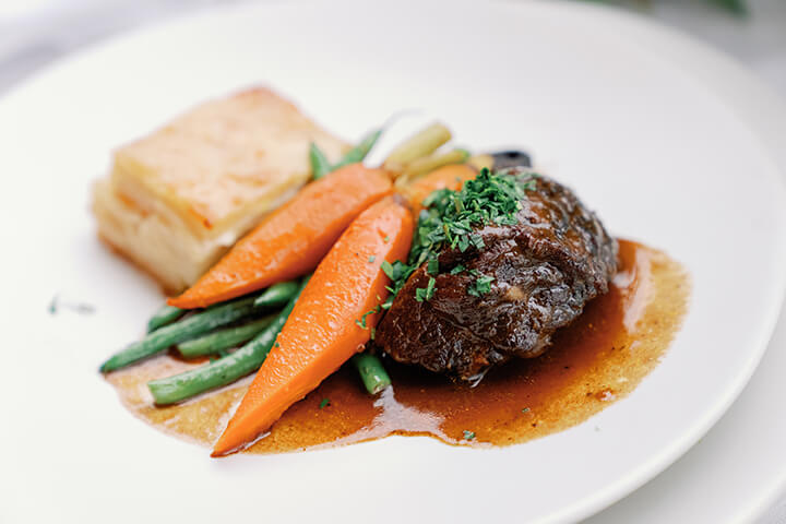 Steak and vegetables from one of our Pop-Up Dinners